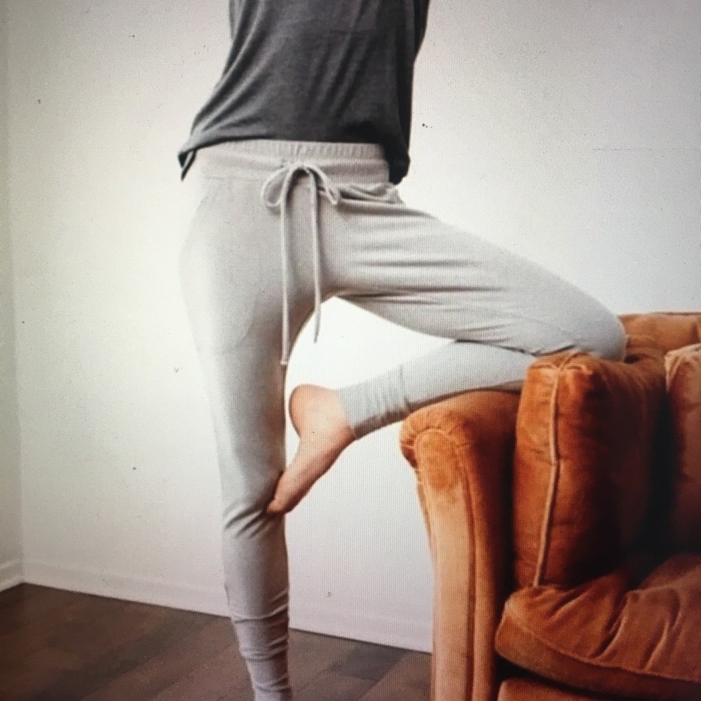 FREE PEOPLE Sunny Drawstring Dark Grey Jogger